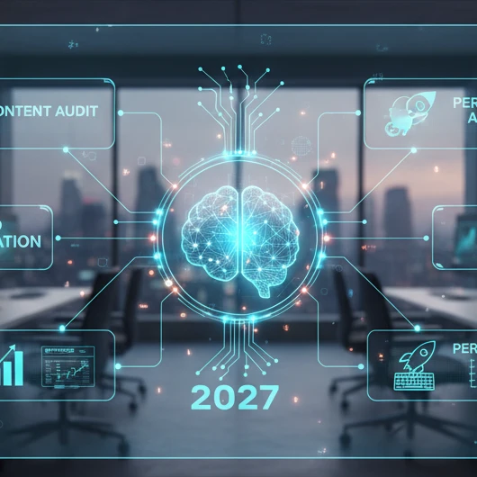Professional illustration for article about Website SEO: Content Audit Automation for 2027
