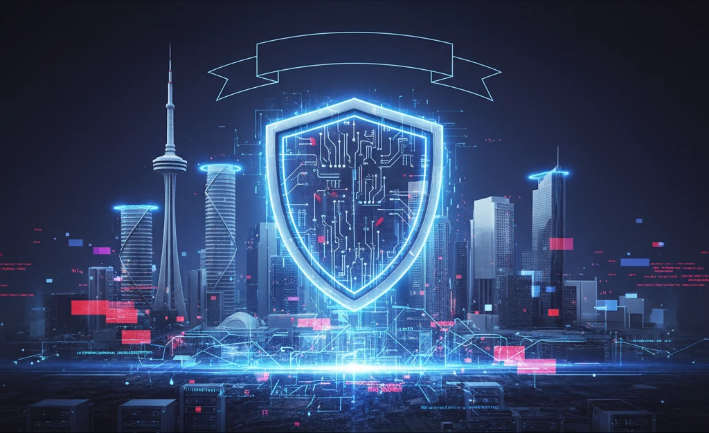 Professional illustration for article about Managed IT Services: Mississaugas Best Defense