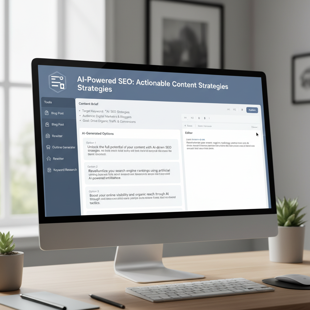 Example of an AI writing tool interface showing generated text options.