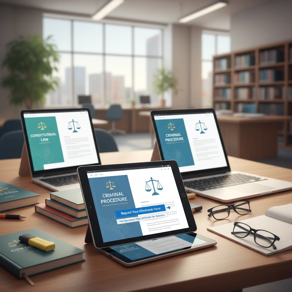 Professional illustration for article about Legal College PDFs: Request Your eTextbook Here!