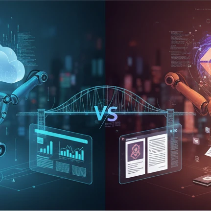 Professional illustration for article about Content Automation: Semrush vs SEO45 AI Deep Dive