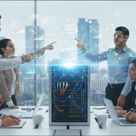 Professional illustration for article about Is Your IT Ready? Strategic Support for Mississauga SMBs