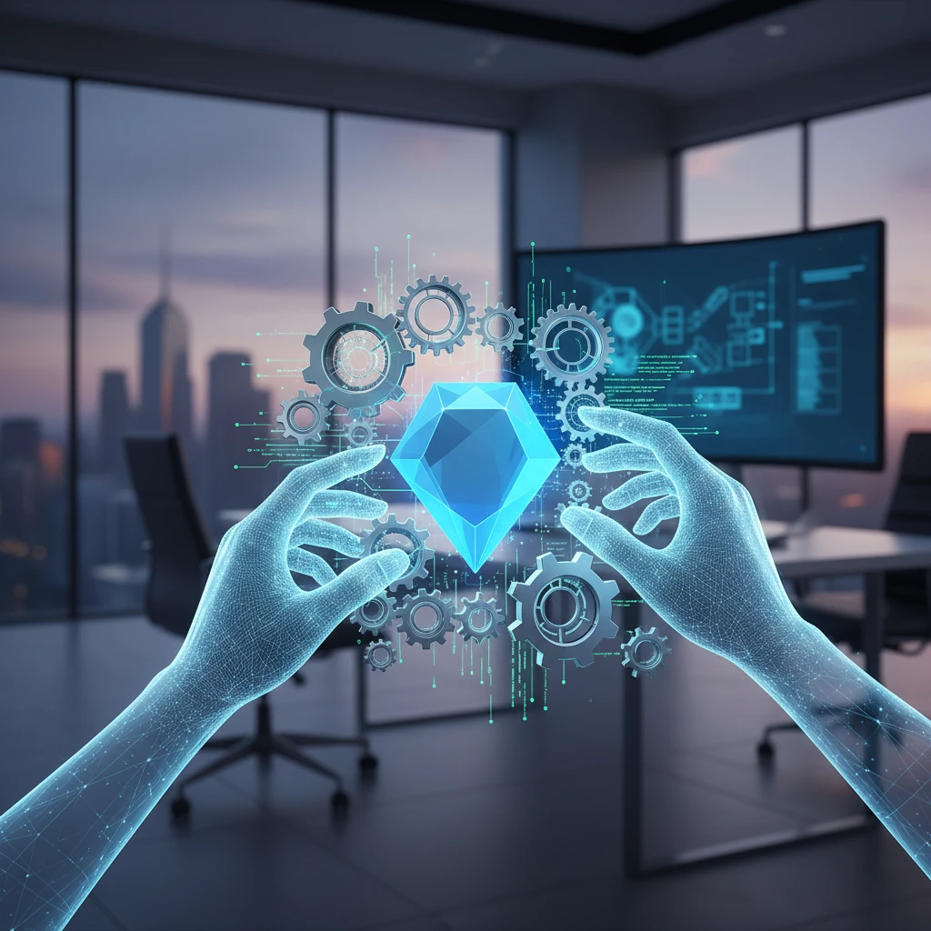 Professional illustration for article about Tailored Software: Colsents Approach to Digital Product Success