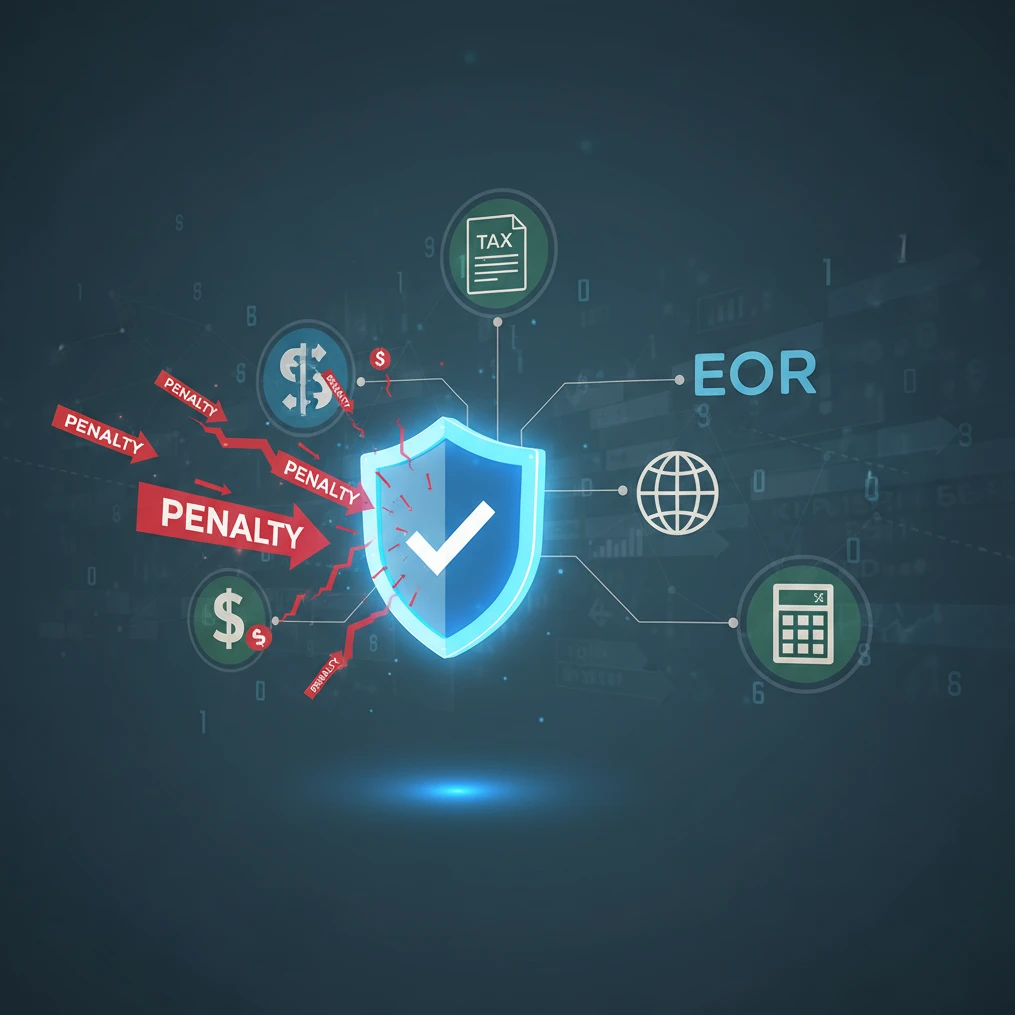 Professional illustration for article about EOR Tax Compliance: A Guide to Avoiding Penalties