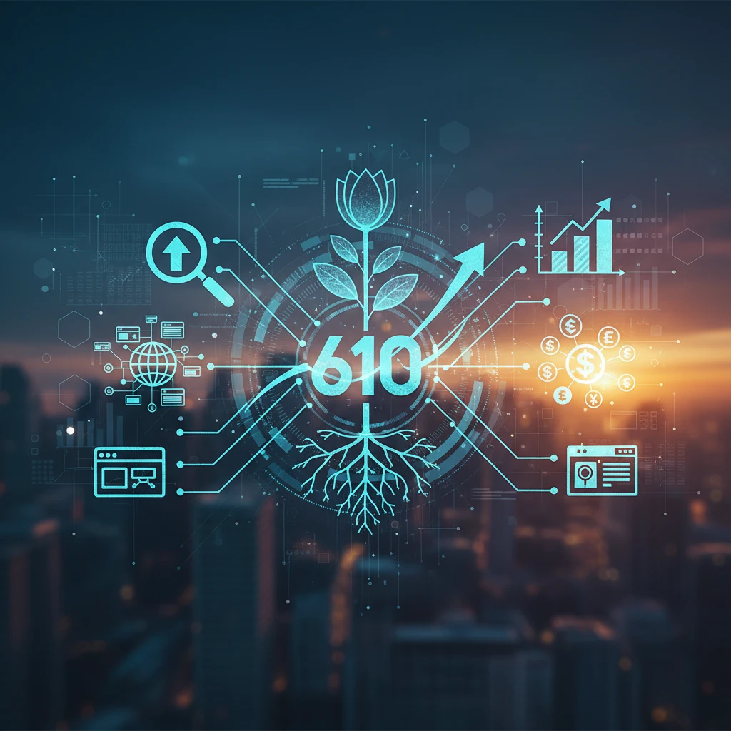 Professional illustration for article about High-Performance SEO: The 610 Digital Growth Partnership