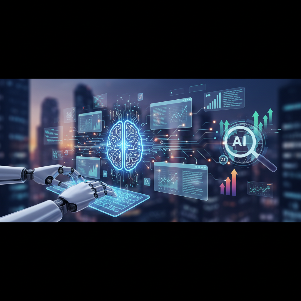 Professional illustration for article about Smarter SEO: How AI Automates Content Optimization