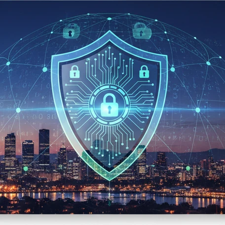 Professional illustration for article about Secure Your Business: Cybersecurity for Western Sydney