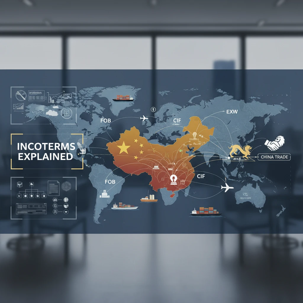 Professional illustration for article about Incoterms Explained: A Practical Guide for China Trade