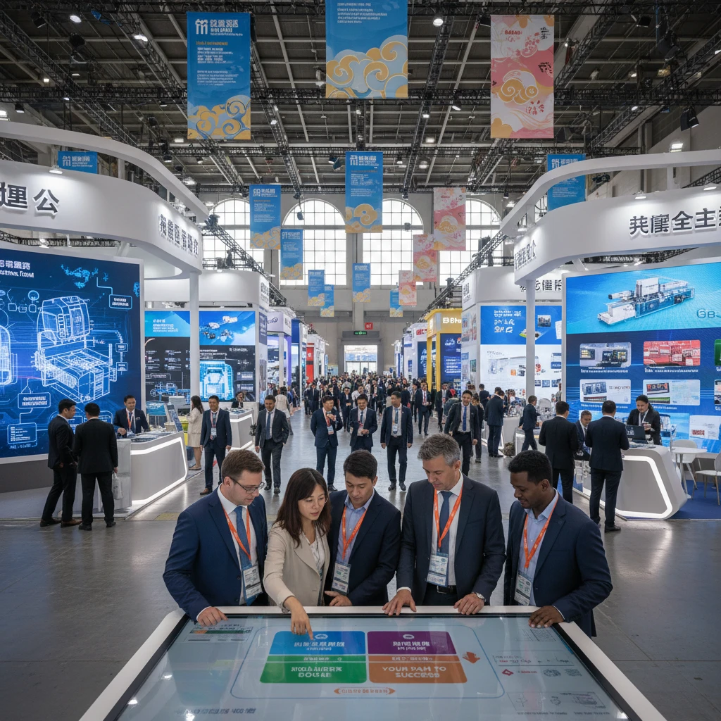 Professional illustration for article about China Trade Fairs: A Guide to Finding the Right Expo