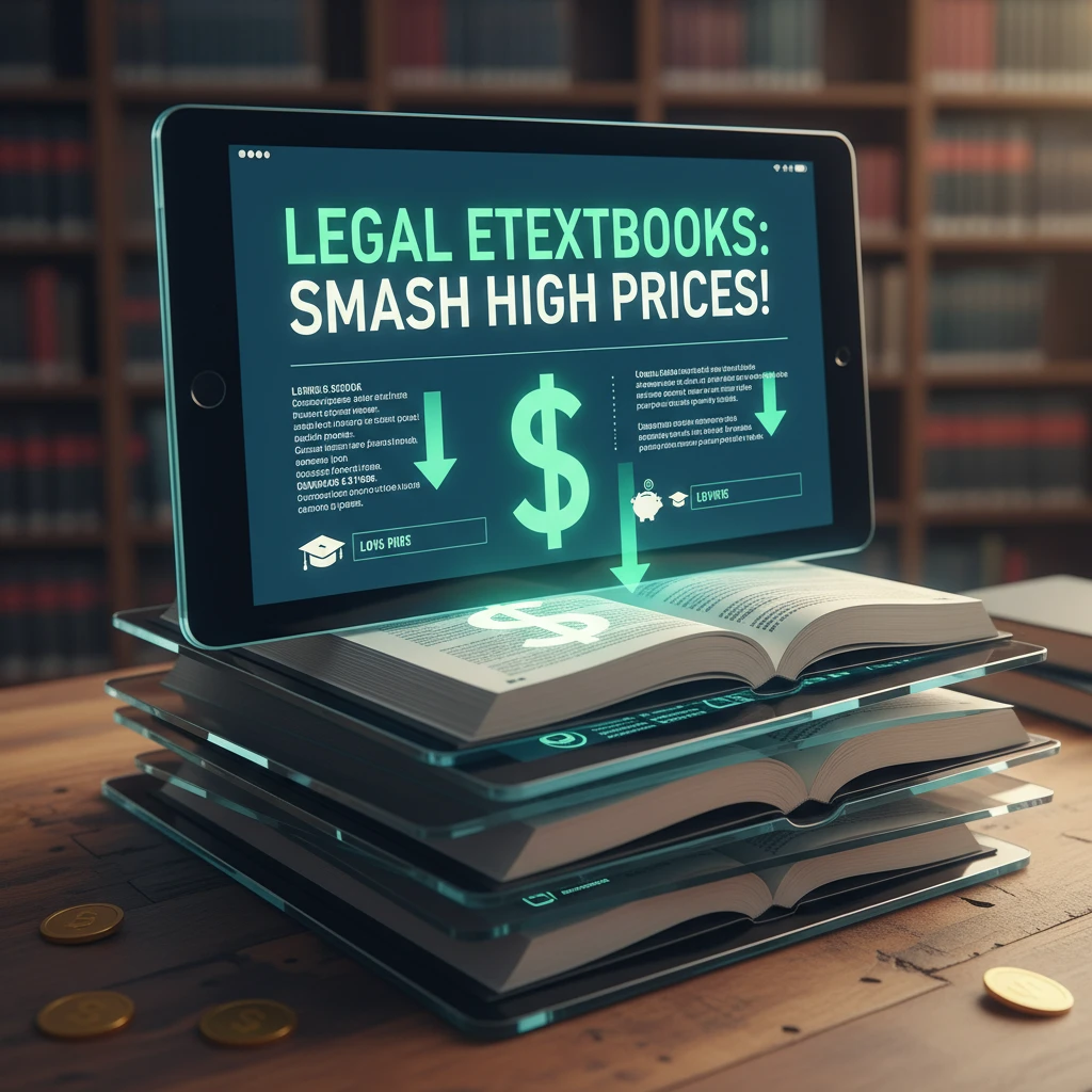 Professional illustration for article about Legal College eTextbooks: Stop Overpaying!